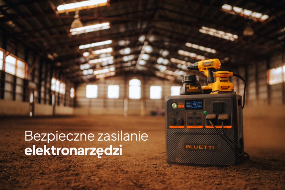 Bezpieczne zasilanie elektronarzędzi BLUETTI