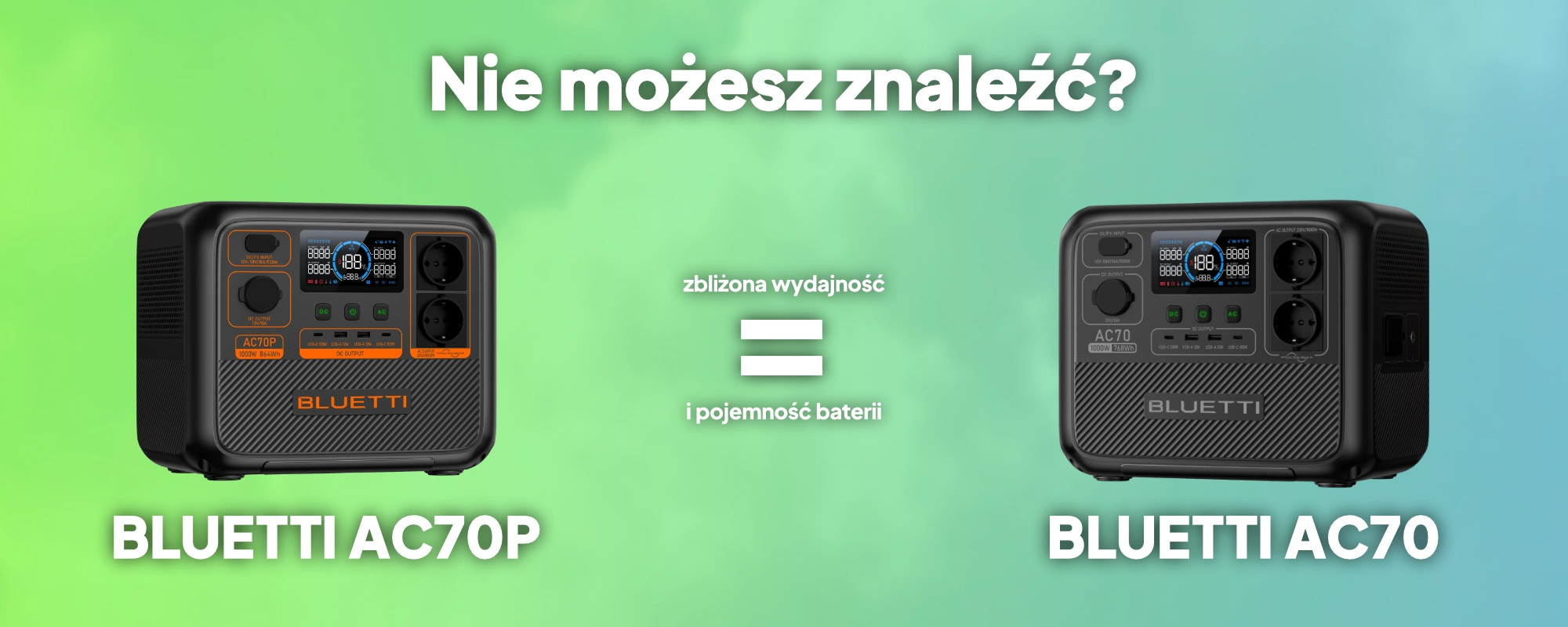 BLUETTI AC70 alternatywa dla AC70P