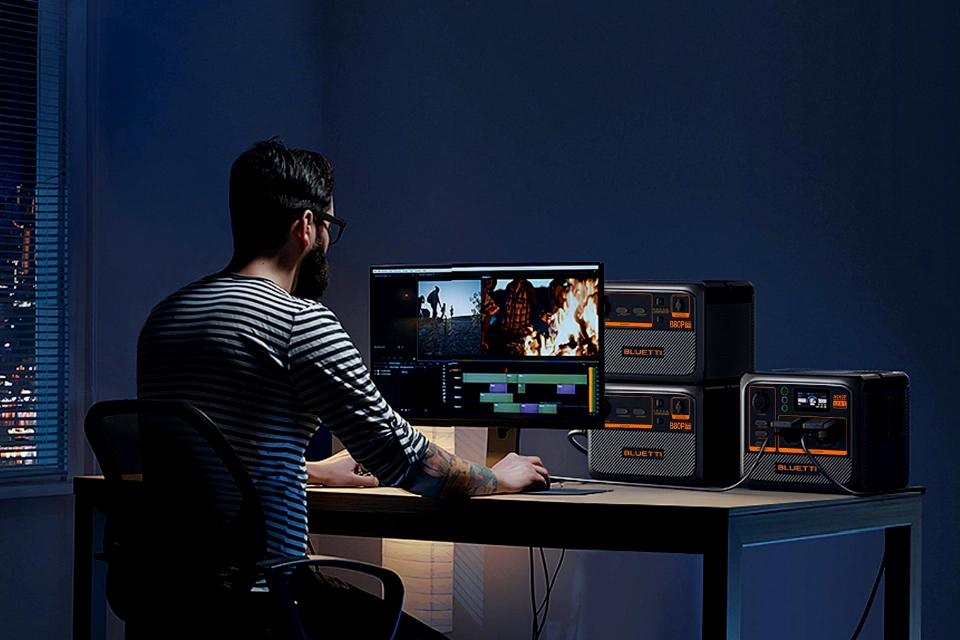 Zasilanie komputera z magazynu energii do mieszkania