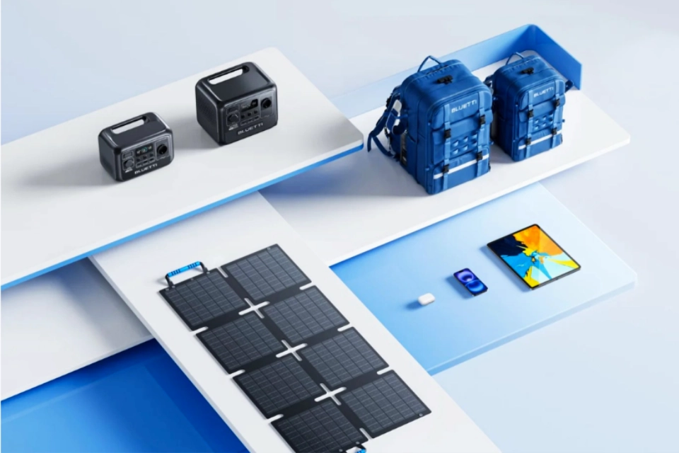 Zestaw mata solarna BLUETTI z akcesoriami