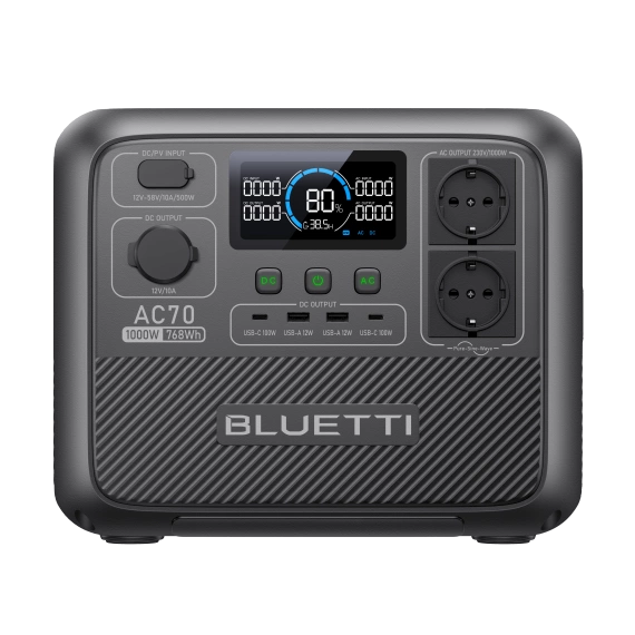 Stacja zasilania BLUETTI AC70 | 1000W 768Wh