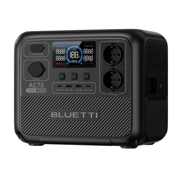 Stacja zasilania BLUETTI AC70 | 1000W 768Wh
