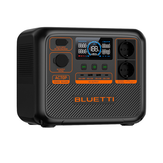 Stacja zasilania BLUETTI AC70P | 1000W 864Wh